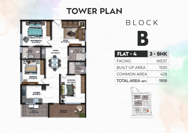 Tower B floor plan 4