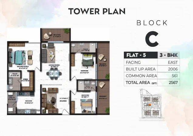 Tower C floor plan 5