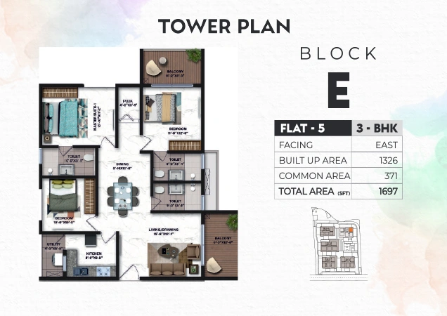 Tower E floor plan 4
